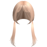 ♡ blonde long pigtails