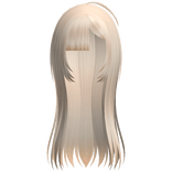 blonde long vampire hair w/ hime bangs