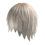 blonde messy wispy unkept emo hair