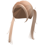 Blonde Middle Part Over The Shoulder Pigtails