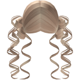 Blonde Super Duper Curly Side Buns