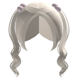 Blonde Swirly High Pigtails With Charms