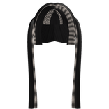 ♡ : blonde/black raccoon scene y2k long pigtails 