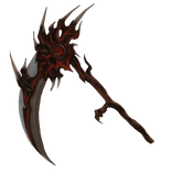 Blood-stained Zenith scythe