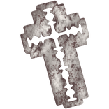 Bloody Cross Razor Blade Prop