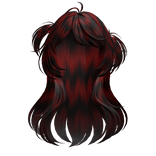 Bloody Raccoon Scene Y2K Halfup Loose Pigtails