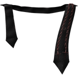 Bloody Untied Chained Hanging Crosses Leather Tie 