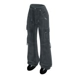 Y2K Baggy Cargo Jeans (Blue