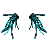 Blue & Black Cyberlox Extensions (Cybergoth)