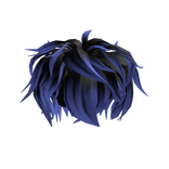 Blue and Black Messy Boy Hair