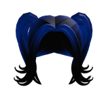 Blue and Black Pigtails