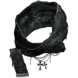 Blue & Gold Headscarf Wrap