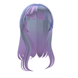 Blue and Pink Wavy Hair