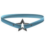 Blue & Silver Edgy Emo Star Choker 1.0