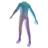 Blue Aurora Avatar Body Outline
