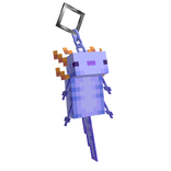 Blue Axolotl Keychain