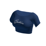 BLUE BADDIE CROP TOP - MKJZT