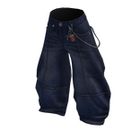 Blue Baggy Ferrari Jeans