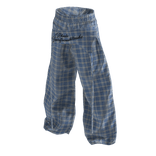 Blue Baggy Plaid Pajama Sweatpants