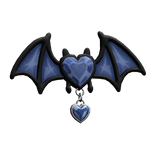 ♡ Blue Bat Hair Clip