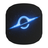 blue black hole head