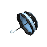 blue black jirai kei kawaii goth umbrella parasol