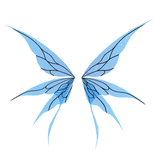 Blue Black Mystic Lace Wings