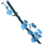 Blue Blossom Flower Katana