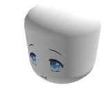 Blue Bored Moe Anime Face