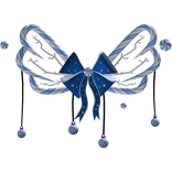 Blue Candycane Christmas Wings 