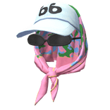 Blue Cap w/ Head Scarf Wrap 🫐