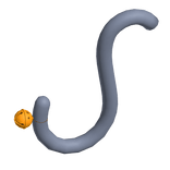 Blue Cat Tail w/ Jingle Bell