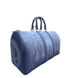 Blue Cheetah Flame Duffel Bag