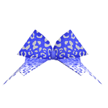 Blue Cheetah Print Cheer Bow