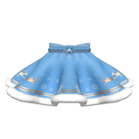 Blue Christmas skirt and plaid bow