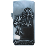 Blue Chrome Heart Lighter