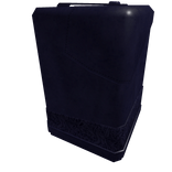 Blue classic leather trench coat right arm (PBR)