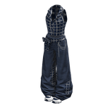 Blue Cottagecore Plaid Outfit