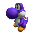 Blue Cute Baby Yoshi Friend