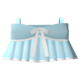 Blue Cute Bowtie Summer Top