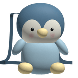Blue Cute Penguin Plushie Backpack [1.0]