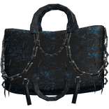 Blue Cyber Chained Waist Bag