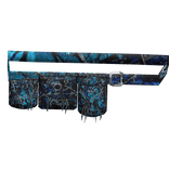 Blue Cyber Chrome Cross Grunge Bag Belt