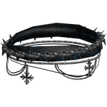 Blue Cyber Gothic Chrome Crown