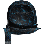 Blue Cyber Headscarf Hood Wrap