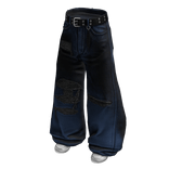 Blue Distressed Rockstar Denim Jeans