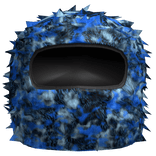 blue distressed ski mask