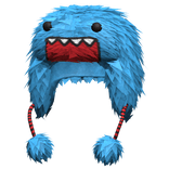 Blue Domo Beast Bear Scene / Emo Ushanka