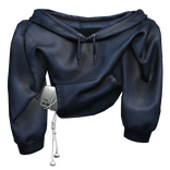 Blue Draped Hoodie & Phone 1.0