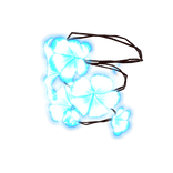 blue emissive tropical flower ( korblox ) 
